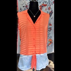 NWT Lavender Brown Brand Silk Top